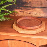 Cherry Wood Octagon Cutting Board / Platter - 9" x 9" or 11" x 11"