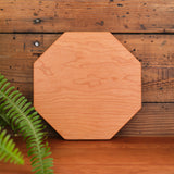 Cherry Wood Octagon Cutting Board / Platter - 9" x 9" or 11" x 11"