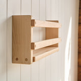 16" Wall Shelf Bookshelf (backless) Maple Wood