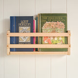 16" Wall Shelf Bookshelf (backless) Maple Wood