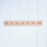 Maple Wood Coat Racks (Playroom Rack) - 18", 24", or 33.5" long