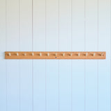 Cherry Wood Coat Racks (Playroom Rack) - 18", 24", or 33.5" long