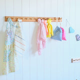 Cherry Wood Coat Racks (Playroom Rack) - 18", 24", or 33.5" long