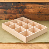 Sorting Compartment Box - 18.5" x 15" - Baltic Birch Plywood