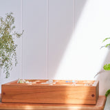 13" x 10" x 2.5" Cherry Sorting Compartment Storage Box / Crate - Removable Dividers - With or Without Lid