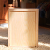 13" x 10" x 2.5" Maple Sorting Compartment Storage Box / Crate - Removable Dividers - With or Without Lid