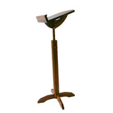 Music Stand with Walnut Stain Finish - 28" Stem