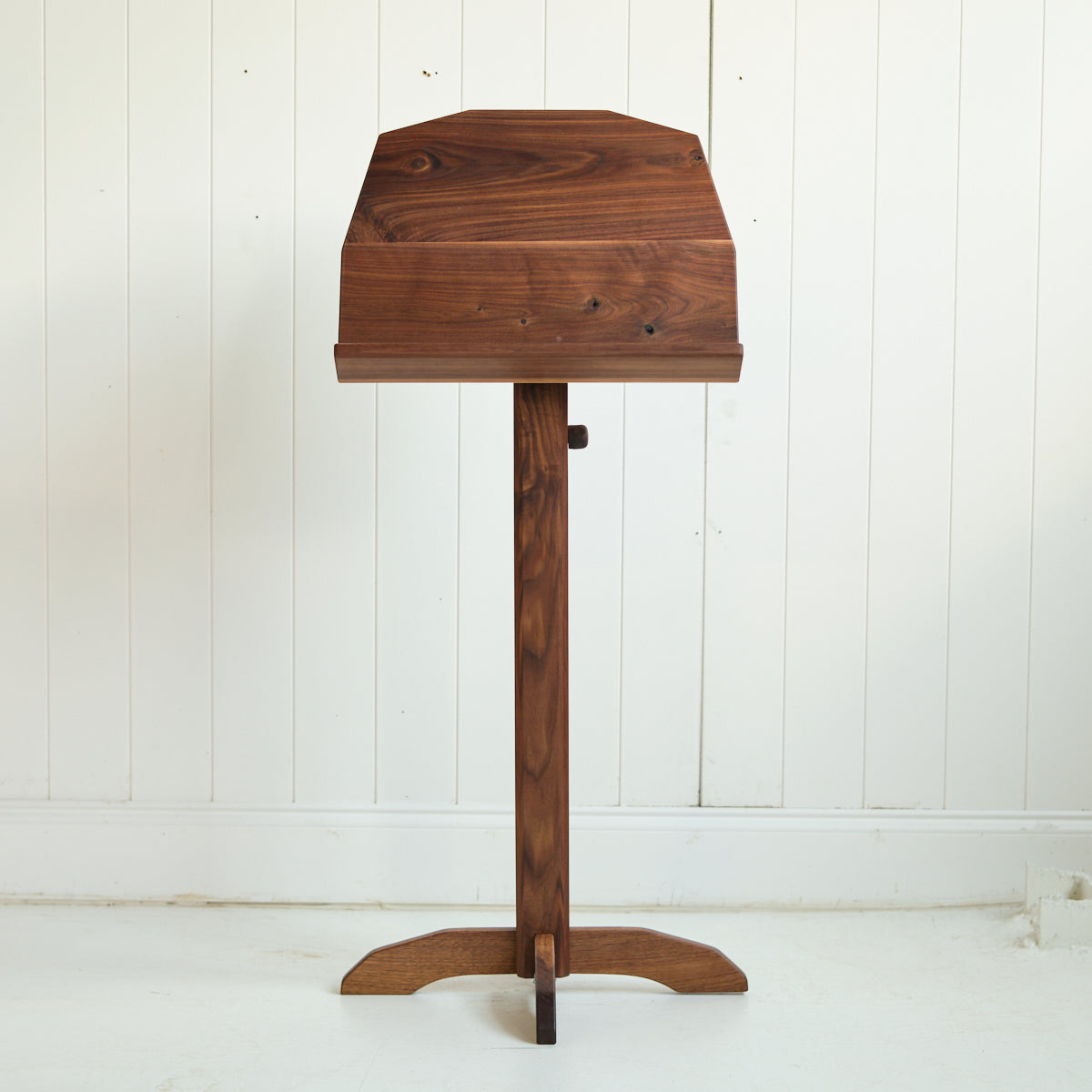 Rustic Walnut Music Stand - 28" or 40" Stem