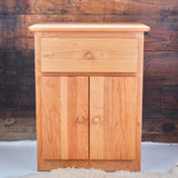 Cherry Wood Cabinet/Night Stand - End Table - 20 3/8" L x 16 1/4" D x 25 3/4" H - backordered until October