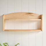 Two-Tiered Maple Wall Shelf - 24" L x 6" D x 11" H