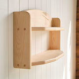 Two-Tiered Maple Wall Shelf - 24" L x 6" D x 11" H