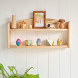 Two-Tiered Maple Wall Shelf - 24" L x 6" D x 11" H