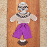 14" Waldorf Boy Doll Knitted Alpaca Outfits