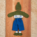 14" Waldorf Boy Doll Knitted Alpaca Outfits