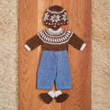 14" Waldorf Boy Doll Knitted Alpaca Outfits