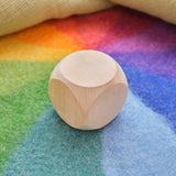 Giant Wooden Cube/Dice with Rounded Edges - 2 1/2"
