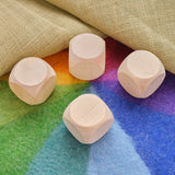 Giant Wooden Cube/Dice with Rounded Edges - 2 1/2"
