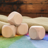 Giant Wooden Cube/Dice with Rounded Edges - 2 1/2"