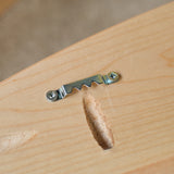 3-Tiered Maple Wood Wall Shelf - 24" L x 6" D x 17" H - Three Shelves