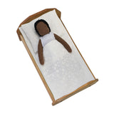 Doll Bedding, White Polka Dot by Camden Rose