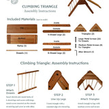 Climbing Triangle with Slide - 26" W x 37" D x 26" H