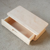 Dollhouse Riser with Drawer - Solid Maple 24" x 13" x 6"