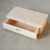 Dollhouse Riser with Drawer - Solid Maple 24" x 13" x 6"