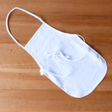 Canvas Apron, White (3-6 years)