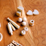 Dollhouse Wooden Miniature Accessory Set - 70 plus pieces