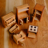 5 Piece Dollhouse Kitchen Accessory Set w/Fridge