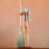 Child Sized Mop, Broom, Dustpan and Stand Set