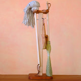 Toddler Sized Mop, Broom, Dustpan and Stand Set