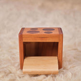Cherry Wood Dollhouse Furniture - Set of 5 Pieces - Sized for Dolls Around 6" Tall