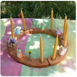 Cherry Birthday Ring - 16 (with removable brass candle cups - with or without candles)