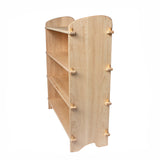 Handmade Solid Maple Wood Solid Back Bookshelf Shelving Unit - 42" Tall - 4 shelves