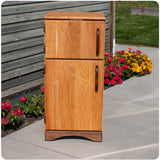 Simple Fridge Wooden Play Refrigerator, Cherry - Premium Dark Cherry Wood - backordered until November