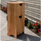 Simple Fridge Wooden Play Refrigerator, Cherry - Premium Dark Cherry Wood - backordered until November