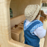 Maple Wood Dollhouse - Three Stories