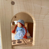 Maple Wood Dollhouse - Three Stories
