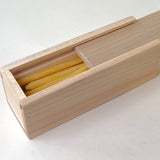 Birthday Cake Candles in a Solid Maple Box with Sliding Lid