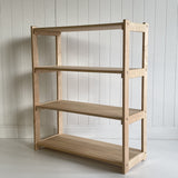 Maple Wood Open Shelving - 4 Shelves