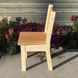 Everyday Child's Simple Chair - Cherry Wood with Maple Accents - Tung Oil Finish