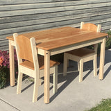 Simple Large Rectangular Wooden Child Height Table - 42" x 28"