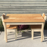 Simple Large Rectangular Wooden Child Height Table - 42" x 28"