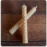 Beeswax Candle Rolling Kit with Candle Holder - Create Twelve 4" Tall Candles