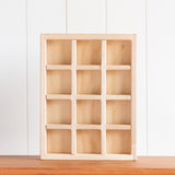 13" x 10" x 2.5" Maple Sorting Compartment Storage Box / Crate - Maple with Baltic Birch Plywood - Removable Dividers