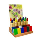 Cherry Wood Crayon Holders with Postcard/Art Slot, 3 options