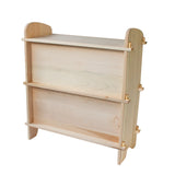 Handmade Solid Back Maple Wood Bookshelf