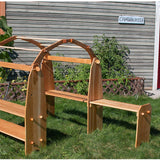 Cherry Wood Playstand with Wooden Nuts and Bolts - 37.5" L x 54" W x 49" H