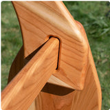 Cherry Wood Playstand with Wooden Nuts and Bolts - 37.5" L x 54" W x 49" H